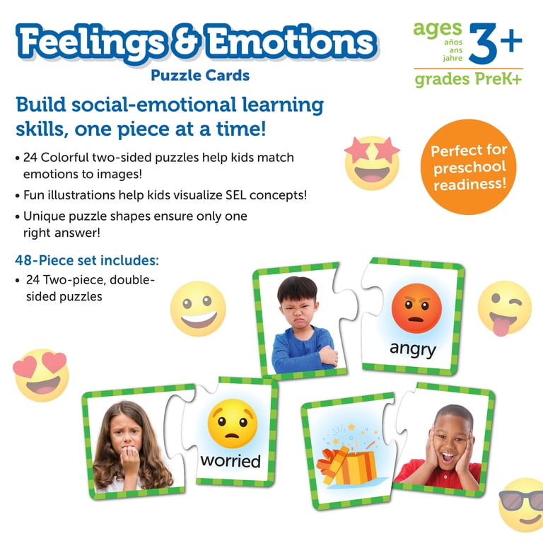 Nathan 'I Discover Emotions' Activity Set - Positive Education Toys For Kids 3+, 10 Activities To Manage Feelings