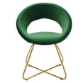 thumbnail image 6 of Modway Nouvelle 19" Velvet Dining Chairs in Gold/Emerald Green (Set of 2), 6 of 9