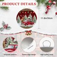 thumbnail image 6 of Welcome Sign for Front Door, Christmas Truck Round Metal Wall Art Wreaths, Farmhouse Xmas Tree Red Buffalo Plaid Outdoor Indoor Wall Hanging Sign for Porch Decor Housewarming Gifts 11.8 Inch, 6 of 8