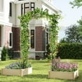 thumbnail image 4 of Costway 83” Garden Arch Trellis for Climbing Plants with Upgraded Metal Frame for Flowers, 4 of 10