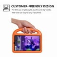 thumbnail image 5 of Case for Samsung Galaxy Tab A7 Lite 8.7 2021 SM-T220/T225, Kids-Proof Shockproof EVA Handle Stand Cover, Orange, 5 of 8