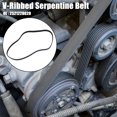 thumbnail image 2 of Unique Bargains Car Engine Multi V-Ribbed Serpentine Drive Belt No.252122B020 for Hyundai Accent 2011-2019 Black, 2 of 6