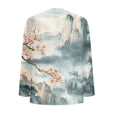 thumbnail image 5 of Womens Plus Size Tops V Neck T Shirts 3/4 Sleeve Blouse Summer Casual Tees Light Blue 5XL, 5 of 5