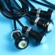 thumbnail image 3 of BRIGHTFUFU 4 unids/set 12V 18mm luz de ojo de águila lámpara decorativa de luz LED impermeable para coche (amarillo), 3 of 7
