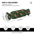 thumbnail image 3 of Wukai Vintage Santa Skiing Green Plaid Print Candy Pillow Cylindrical Pillows Sofa Pillow Neck Hand Support Pillows Including Insert Lumbar Pillows, 3 of 8