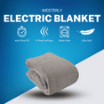 thumbnail image 5 of Westerly Full Size Electric Heated Blanket, Aqua, 5 of 6