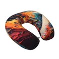 thumbnail image 2 of Gaeub Dynamic Fire Bird Art Print Memory Foam Travel Pillow,U-Shaped Neck Pillow,Head Neck Support Airplane Pillow,Flight Pillow for Traveling,Car,Home,Office,Washable Cover, 2 of 8