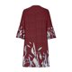 thumbnail image 5 of Puntoco Vestido De Manga Corta Con Cuello En V, Vestido Estampado Con Cuello En V Y Manga Acampanada Informal Con Cuello En V Y Manga Media Para Mujer Rojo M, 5 of 6