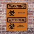 thumbnail image 5 of Biohazard Bilingual OSHA WARNING Aluminum Sign 10 Inch x 7 Inch - 10 Pack, 5 of 8
