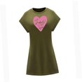 thumbnail image 4 of Vestido corto de verano para mujer, ajuste regular, vestido de línea a para ir al trabajo y salir XL, 4 of 7