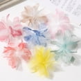 thumbnail image 3 of Nvzi mesh fabric flower Light Pink 20 pieces, 4.9 * 4.9 inches, DIY party flower accessories for wedding headbands, pre installed lightweight hair accessories, dress hats, handicrafts, 3 of 5