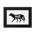 thumbnail image 1 of Marco de Fotos de escritorio Unbranded Lobo Blanco y Negro 5x7 pulgadas, 1 of 4