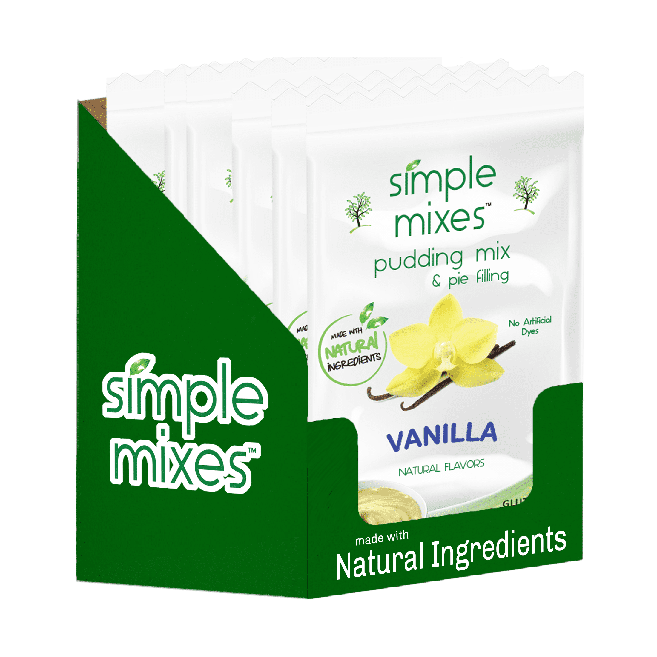 Simple Mixes Dye-Free Vanilla Instant Pudding & Pie Filling   Mix, 3.4oz