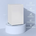 thumbnail image 4 of HOMCOM 4.5 Cu Ft Mini Fridge with Freezer, Wheels, Adjustable Thermostat, Single Door Compact Refrigerator for Bedroom, Dorm, Home Office, White, 4 of 9