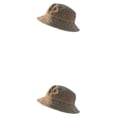 thumbnail image 3 of QualitChoice Comfortable Bucket Hat Fishermen Caps Clothes Decoration Fashion Accessory Khaki M 2Set, 3 of 6