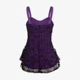 thumbnail image 6 of Tejiojio Women Clothes Clearance Women V-neck Gothic Tees Short Sleeve Mesh Bandage Tank Tops Vest, 6 of 6