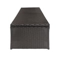 thumbnail image 3 of GDF Studio Raina Outdoor Wicker Coffee Table, Brown, 3 of 5
