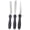 Black, variant on CozeLy Baking Spatula Set 3 Piece Stainless Steel Cake Spatula Smoothing Spatula and Remover Baking Tools for Icing Demolding and Home Kitchen Use
