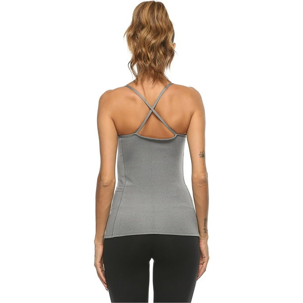 Women Sport Fitness Tank Top Athletic Yoga T-Shirt Quick Dry Vest