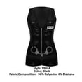 thumbnail image 4 of CandyMan Fashion Bodysuit Color Black Size L, 4 of 5