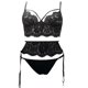 thumbnail image 5 of Gibobby Conjuntos de bragas de encaje Lencería sexy para mujer, conjunto de camisón de malla, camisón sexy para el hogar, lencería para mujer(Negro, CH), 5 of 5