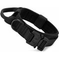 thumbnail image 1 of Adjustable Tactical Dog Collar Nylon Metal Buckle Padded for Hunting Training Black PZCC, 1 of 1