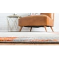 thumbnail image 4 of Unique Loom Solaris Rectangular Distressed Modern Area Rugs, Orange, 4 of 8
