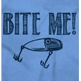 thumbnail image 2 of Bite Me Fish Bait Funny Fishing Humor Unisex Plus Fleece Graphic Hoodie Brisco Brands 3X, 2 of 5