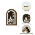 thumbnail image 2 of Halloween Ghost Wooden Double-Layer Sign Decoration, Vintage Tabletop Ornament for Wall Hanging Rustic Farmhouse Mantel Shelf Entryway Display, 2 of 5