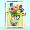 thumbnail image 2 of Kindergarten DIY Handmade Button Bouquet Paper Frame Illustration Creative Gift, 2 of 4