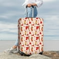 thumbnail image 7 of Honeii Dachshunds dogs pulls a hearts Elastic Luggage Cover, featuring double-sided printing, is the ideal companion for travel, business trips, and daily use(not included suitcase )-Large, 7 of 7