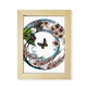 thumbnail image 1 of La geometría de la carpa Sakura patron de Lotus Escritorio de madera Arte Pintura 6x8 pulgadas marco de foto foto, 1 of 4