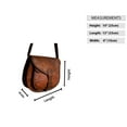 thumbnail image 6 of Madosh Genuine Leather Women's Brown Shoulder Purse Evening Sling Crossbody Bag Satchel, 6 of 6