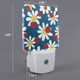 thumbnail image 2 of Cauagu Daisies With Ladybugs Print LED Nightlight,0.5W Night Lights Plug into Wall 1 Pack with Dusk-to-Dawn Light Sensor Soft Glow Lamp for Bathroom Adult Hallway-UK, 2 of 7