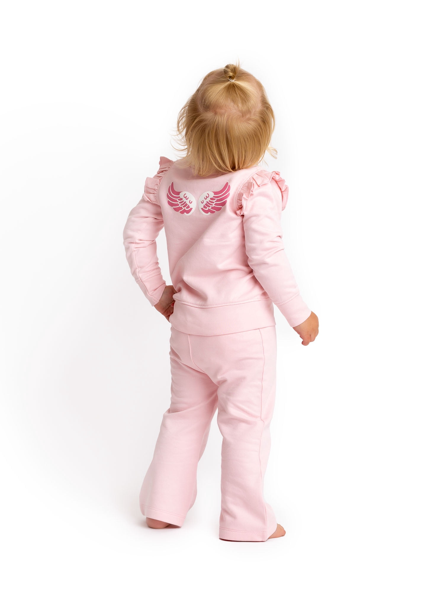 Paris Hilton x Monica + Andy Organic Cotton Baby Ruffle Sleeve Tracksuit, Sizes 0/3 Months-5T