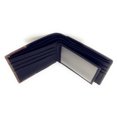 thumbnail image 3 of Western Genuine Woven Leather State Map Cowhide Mens Bifold Short Wallet, 3 of 4