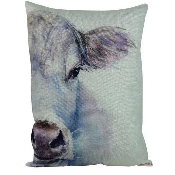 Farmhouse Cow | Pillow Cover | Farm Animal | Home Decor | Country Farm Pillow | 16 x 12 | Farmhouse Decor | Throw Pillows | Room Decor