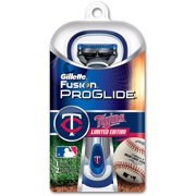 Gillette Fusion Proglide, Manual Razor, Minnesota Twins, 1ea