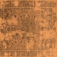 thumbnail image 1 of Ahgly Company Indoor Square Oriental Orange Industrial Area Rugs, 4' Square, 1 of 4