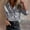 Silver, variant on Fznquz Long Sleeve Womens T-Shirts Loose Fitting Pink Plain Shirt Button Down Collar Dressy Blouse Women