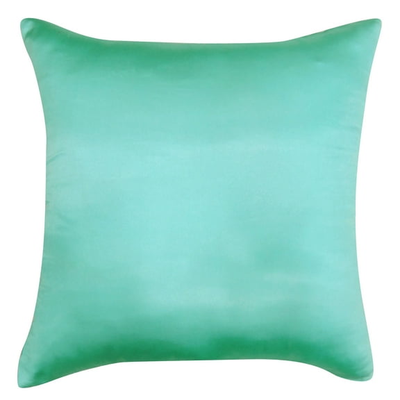 Home Decor Decorative Satin Silk Pillow Throw Cushion Solid Cover - Choose Size