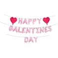 thumbnail image 1 of Estandarte con globos zdshow Feliz Día de San Valentín, 40 cm, oro rosa, 1 of 4