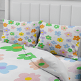 thumbnail image 5 of DOJLIO 3D Flower Printed Duvet Cover Bedding Sets King Size Glittery Blue Flower Quilt Cover Flower Bed Duvet Cover Flower Theme for Adult Men Women, 5 of 5