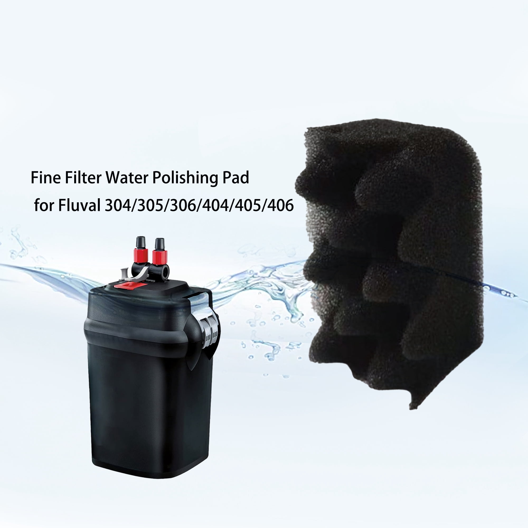 TropicAqua 10 Block Foam Filter Pads for Hagen Fluval 304/305/306/404/405/406 Replacement Aquarium Bio Sponge