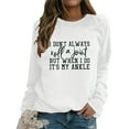 thumbnail image 3 of TAIAOJING Women's Hoodies Sport Pullover Ladies Letter Printing Long-sleeved Loose Casual Blouse Tops Sweatshirts, 3 of 5