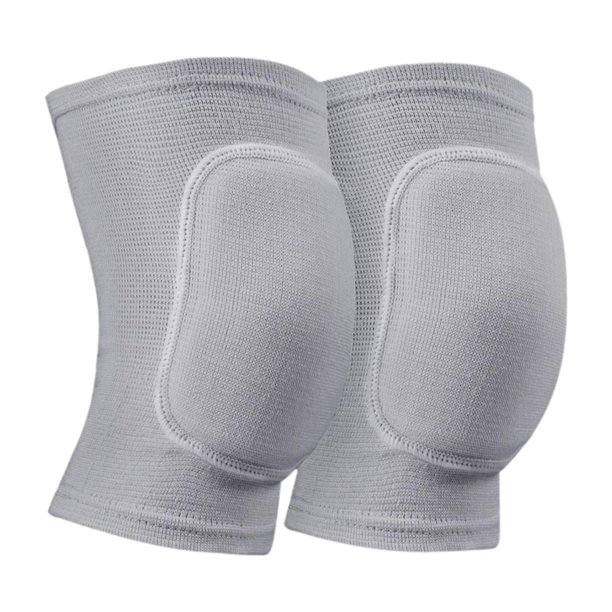 2 rodilleras protectoras, equipo de protección, rodilleras, mangas de protección para correr, senderismo, entrenamiento, voleibol, fútbol. Gris
