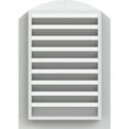 thumbnail image 4 of Ekena Millwork 12"W x 18"H Arch Top Gable Vent (17"W x 23"H Frame Size) Functional, PVC Gable Vent with 1" x 4" Flat Trim Frame, 4 of 14