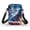 America 250 Years Bald Eagle, variant on Double Deck Crossbody Bag for Yoga Shop, Polyester with Zipper Closed Cross Body Bag, Axolotl Cherry Blossom Pattern
