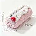 thumbnail image 3 of Kawaii Pencil Case with Food Themed,Big Capacity Cute Pencil Pouch for All Ages, 7.48*3.54*2.76IN Pink, 3 of 8
