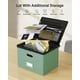 thumbnail image 2 of Caja organizadora de archivos Oterri grande con tapa y bolsillos de malla, 2 of 7